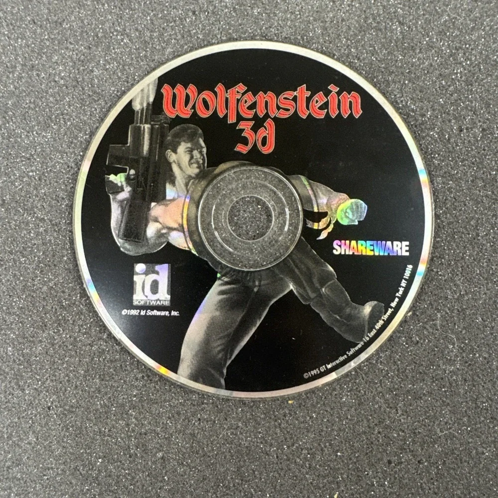 Wolfenstein 3D‎ 1995 PC CD-ROM Software Video Game CD ONLY